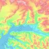 Valdez topographic map, elevation, terrain