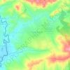 Água Quente topographic map, elevation, terrain
