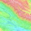 Sheki-Zaqatala topographic map, elevation, terrain