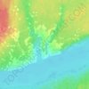 Пидьма topographic map, elevation, terrain