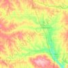 Garvin County topographic map, elevation, terrain