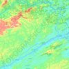 Paraíba do Sul topographic map, elevation, terrain