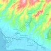 Pameungpeuk topographic map, elevation, terrain
