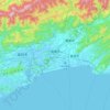 Nankoku topographic map, elevation, terrain