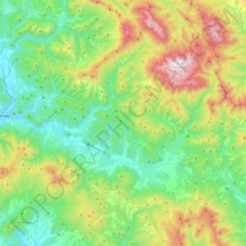 Turi Remety Rural Hromada topographic map, elevation, terrain
