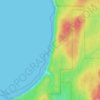 Shi Shi Beach topographic map, elevation, terrain