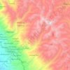 Huanta topographic map, elevation, terrain