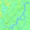 Narayanganj District topographic map, elevation, terrain