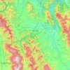 Fabriano topographic map, elevation, terrain