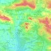 gmina Miedziana Góra topographic map, elevation, terrain