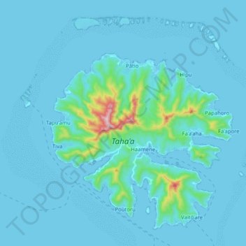 Taha’a topographic map, elevation, terrain