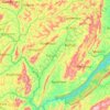 Karuzi topographic map, elevation, terrain