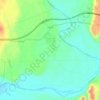 Alagón del Río topographic map, elevation, terrain