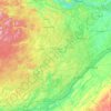 Canal-Rideau topographic map, elevation, terrain