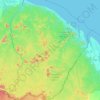 Französisch-Guayana topographic map, elevation, terrain