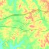 Coaling topographic map, elevation, terrain