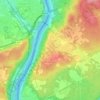 Golasecca topographic map, elevation, terrain