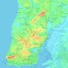Lisboa topographic map, elevation, terrain