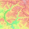 禾木哈纳斯蒙古民族乡 topographic map, elevation, terrain