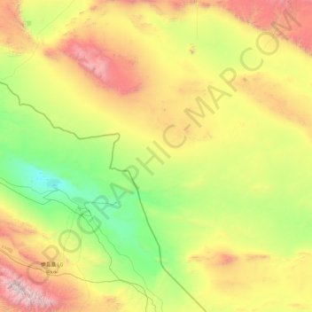 Altai Topographic Map, Elevation, Terrain