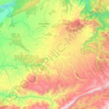 Ait M'Hamed topographic map, elevation, terrain