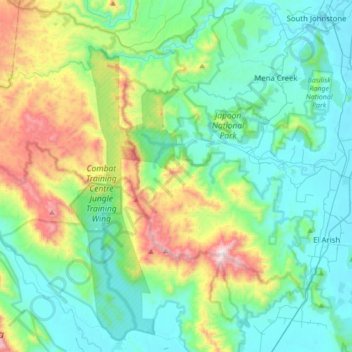 Gulngai topographic map, elevation, terrain