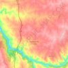 Santiago del Campo topographic map, elevation, terrain