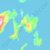 Peleng Island topographic map, elevation, terrain
