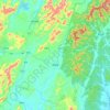 杨梓镇 topographic map, elevation, terrain