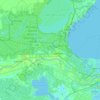 St. John the Baptist Parish topographic map, elevation, terrain