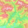 Tsageri Municipality topographic map, elevation, terrain