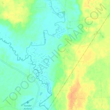 Ivanhoe topographic map, elevation, terrain