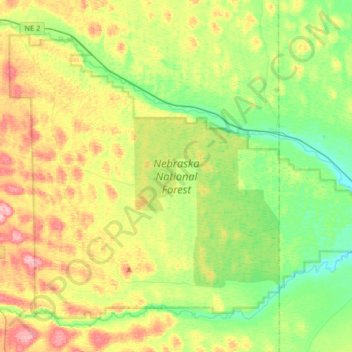 Nebraska National Forest: Bessey Ranger District topographic map ...