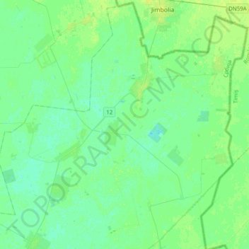 Nova Crnja Municipality topographic map, elevation, terrain