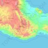 Oaxaca topographic map, elevation, terrain