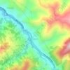 Çayırlı topographic map, elevation, terrain