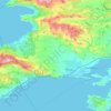 Municipal Unit of Megara topographic map, elevation, terrain