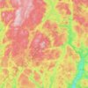 Vennesla topographic map, elevation, terrain