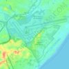 Aeroporto topographic map, elevation, terrain
