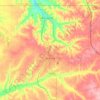 Gravette topographic map, elevation, terrain