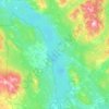 Marsh Lake topographic map, elevation, terrain