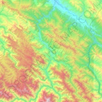Río Boopi topographic map, elevation, terrain
