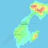 Pulau Molu topographic map, elevation, terrain