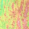 Champhai topographic map, elevation, terrain