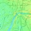 Kasamatsu topographic map, elevation, terrain