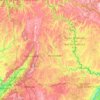 Wayne County topographic map, elevation, terrain