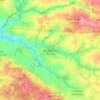 Bazoges-en-Pareds topographic map, elevation, terrain