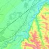 Carbonne topographic map, elevation, terrain