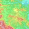 Parc naturel de la zone volcanique de la Garrotxa topographic map, elevation, terrain