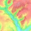 Achy topographic map, elevation, terrain